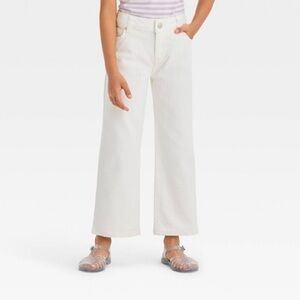 Zara Girls’ White Bootcut Jeans, Size 9 (134 cm)